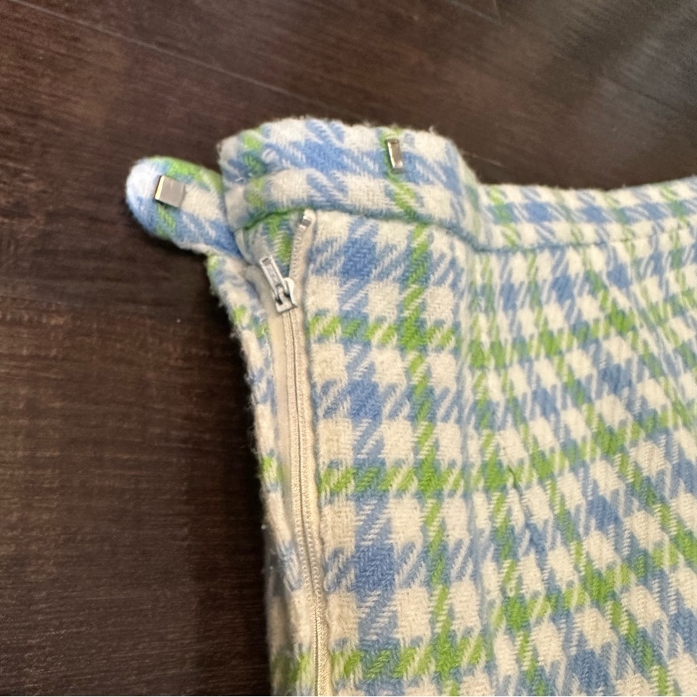 Rare Vintage 1970's MOD green/blue houndstooth two-piece suit - Picture 14 of 16